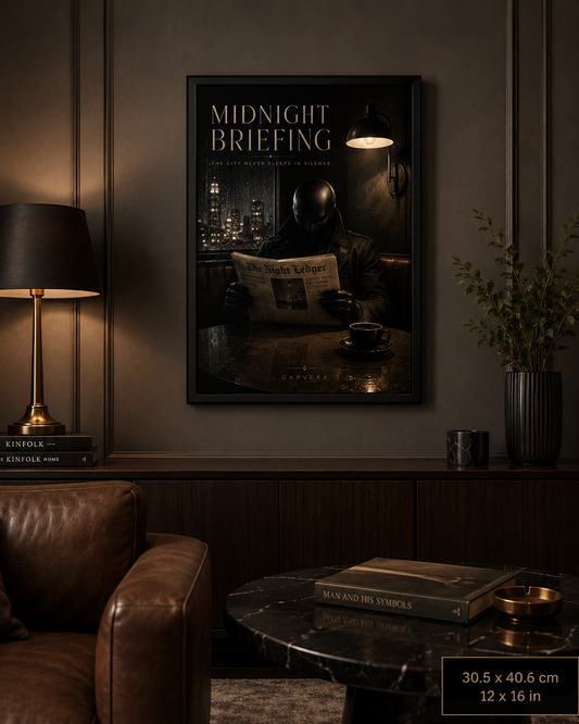 Midnight Briefing - Framed Poster