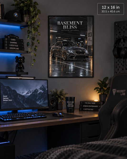Basement Bliss - Framed Poster